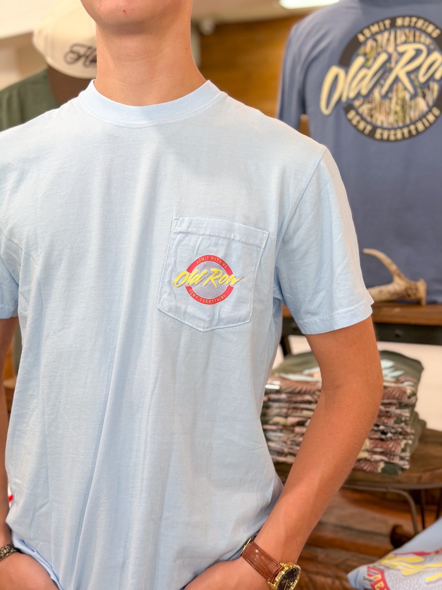 Old Row | Circle Logo T-Shirt in Hydrangea
