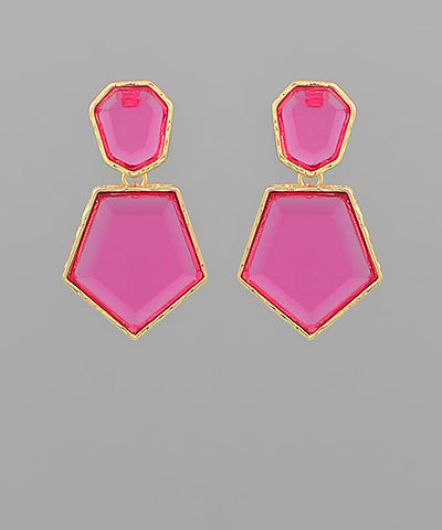 Lila Fushia Earrings