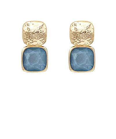 Camille Earrings in Blue Grey