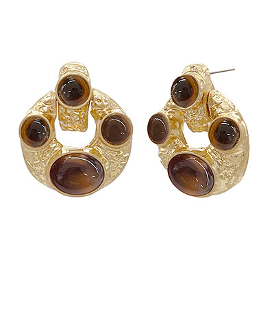 Classic Look Earrings in Tortoise