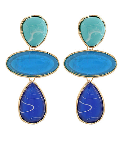 Maddie Blue Teardrop Earrings