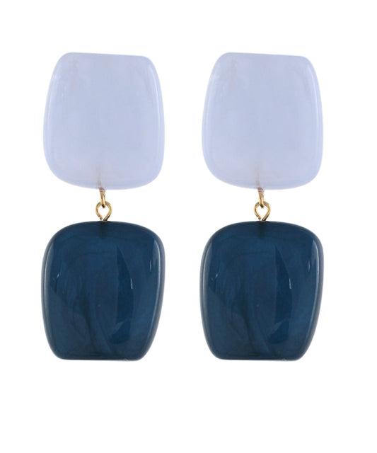 Marlow Earrings in Navy