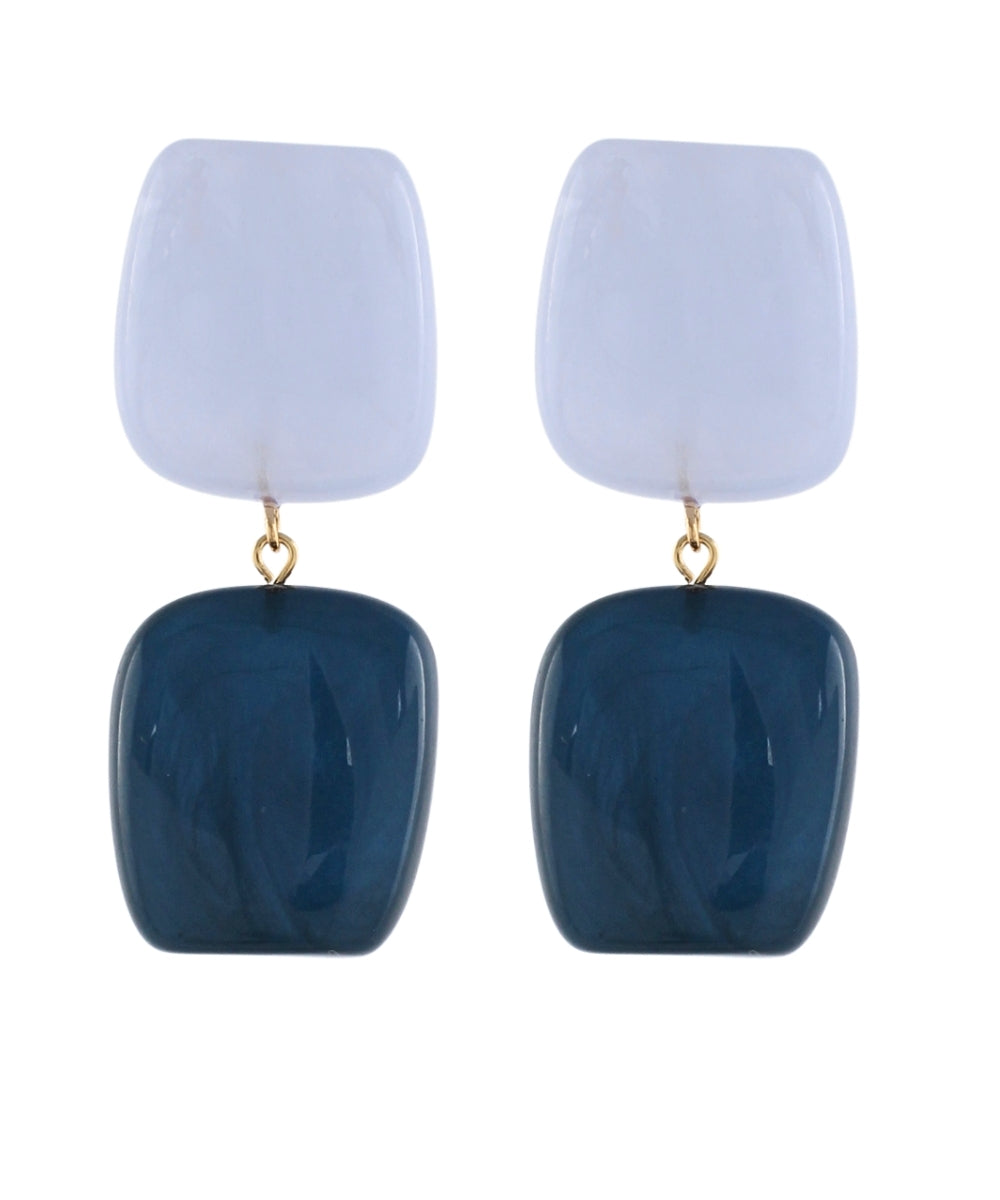 Marlow Earrings in Navy