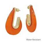 Sage Earrings in Orange
