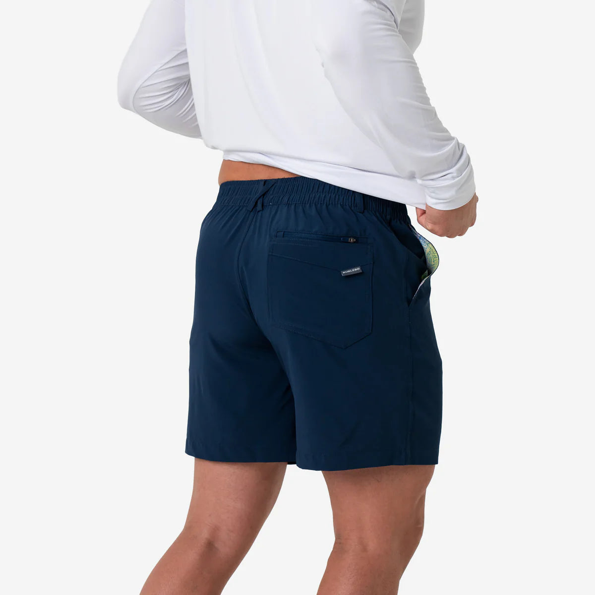 Burlebo | Everyday Shorts in Navy with Mayan Pocket
