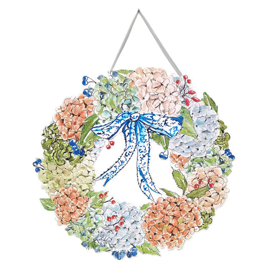 Autumn Hydrangea PVC Door Hanger