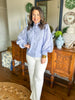 The Presley Top in Light Blue