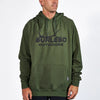 Burlebo Fleece Hoodie - Elk Horn in Heather Olive