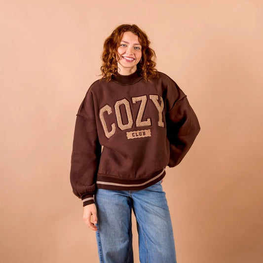 The Darling Effect | Cozy Club Mock Neck Sweatshirt