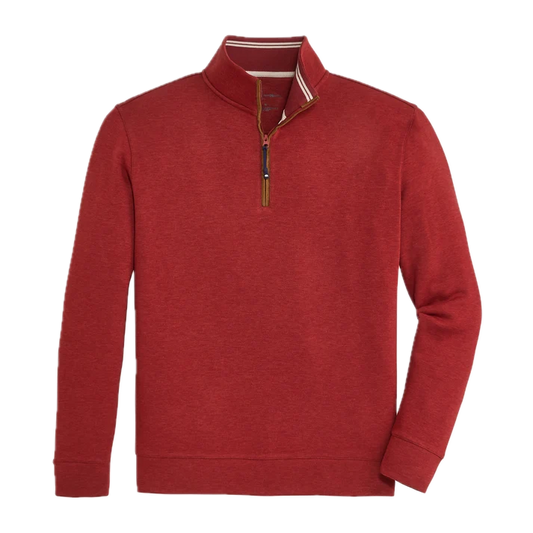 Onward Reserve | Frost Fleece Pullover in Brick Red