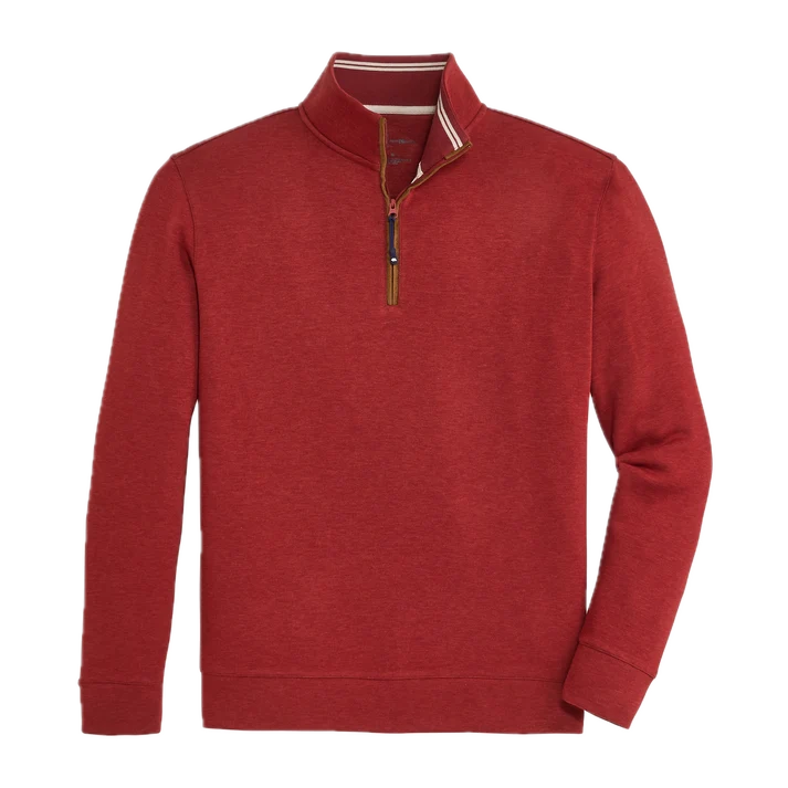 Onward Reserve | Frost Fleece Pullover in Brick Red