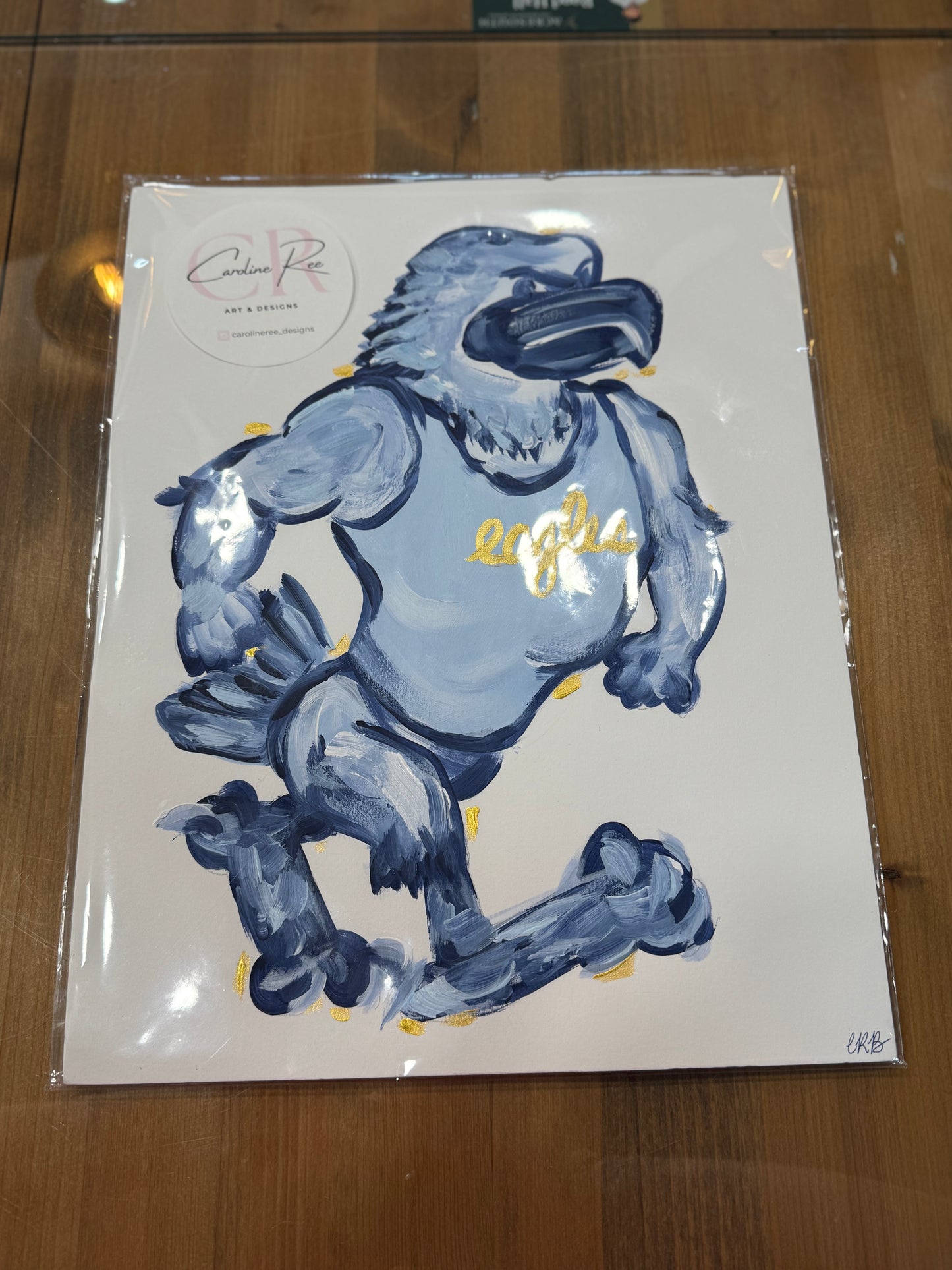 Caroline Barksdale Original Painting - Blue Eagle