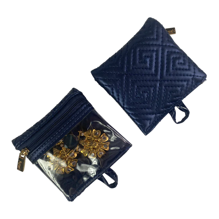 PurseN Getaway Jewelry Case - Greek Navy