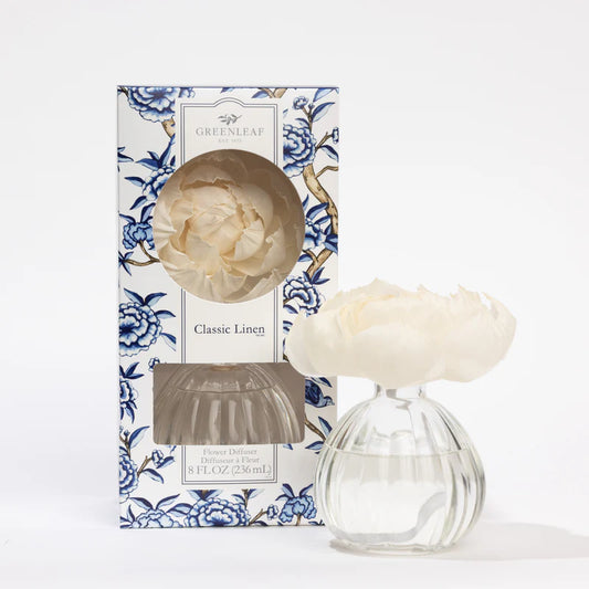 Greenleaf | Flower Diffuser in Classic Linen
