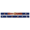 Smathers & Branson | Game Birds Belt in Classic Navy