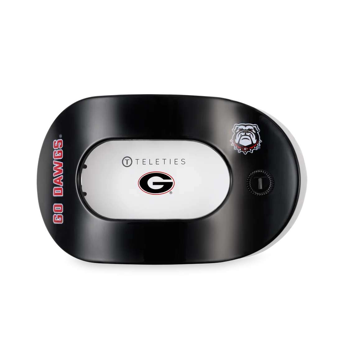 Teleties | Go Dawgs! Large Flat Round Hair Clip