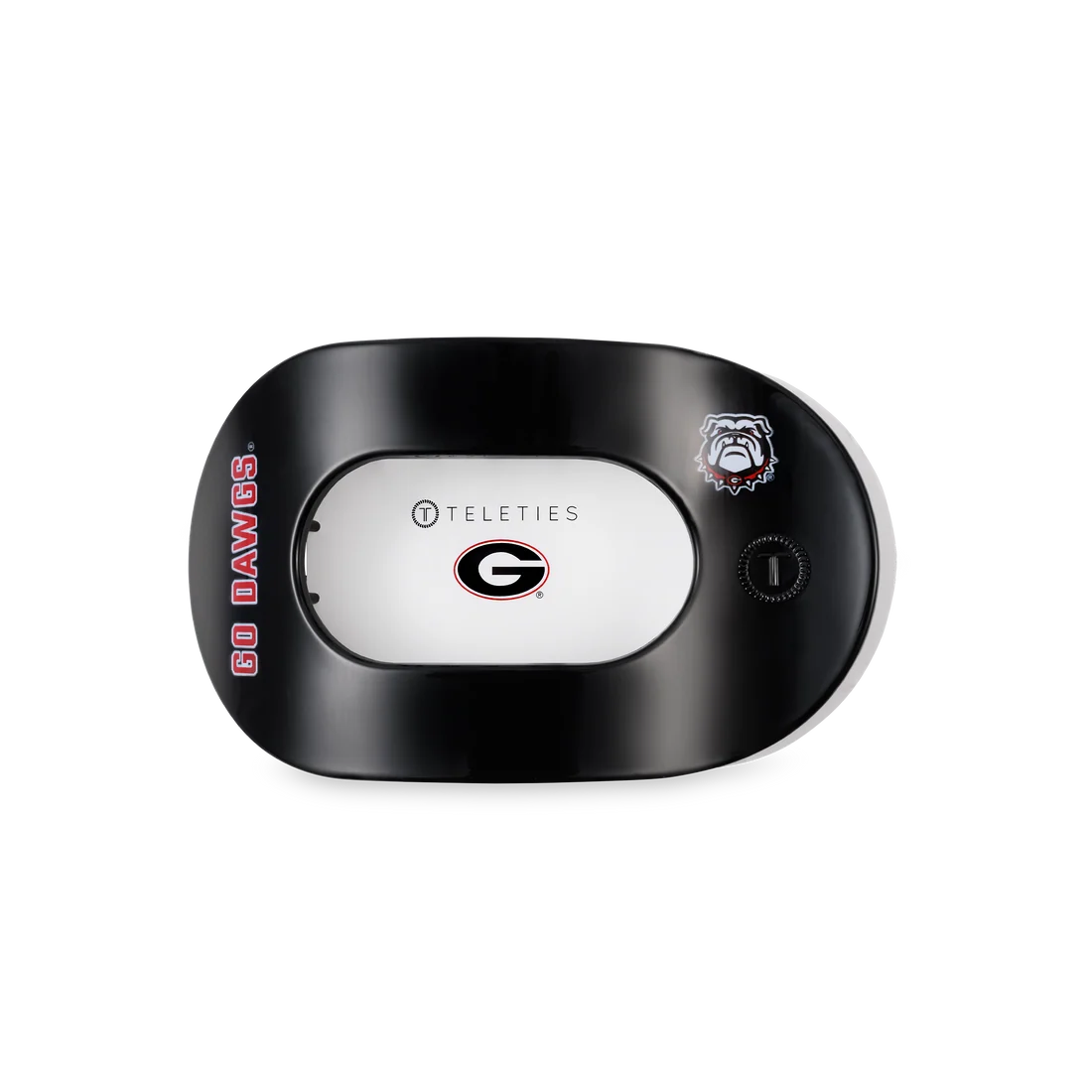 Teleties | Go Dawgs! Medium Flat Round Hair Clip