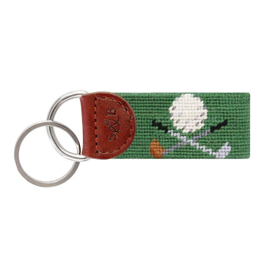 Smathers & Branson | Golf Clubs Key Fob in Sage
