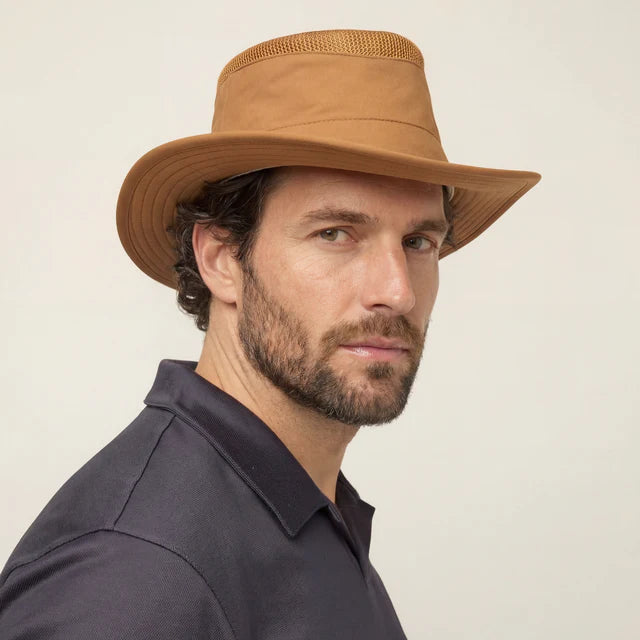 Tilley | AIRFLO Medium Brim Sun Hat in Toffee
