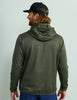 Huk Coldfront+ Performance Hoodie in Cypress Landing Heather