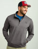 Huk Coldfront+ Performance 1/4 Zip in Volcanic Ash Heather