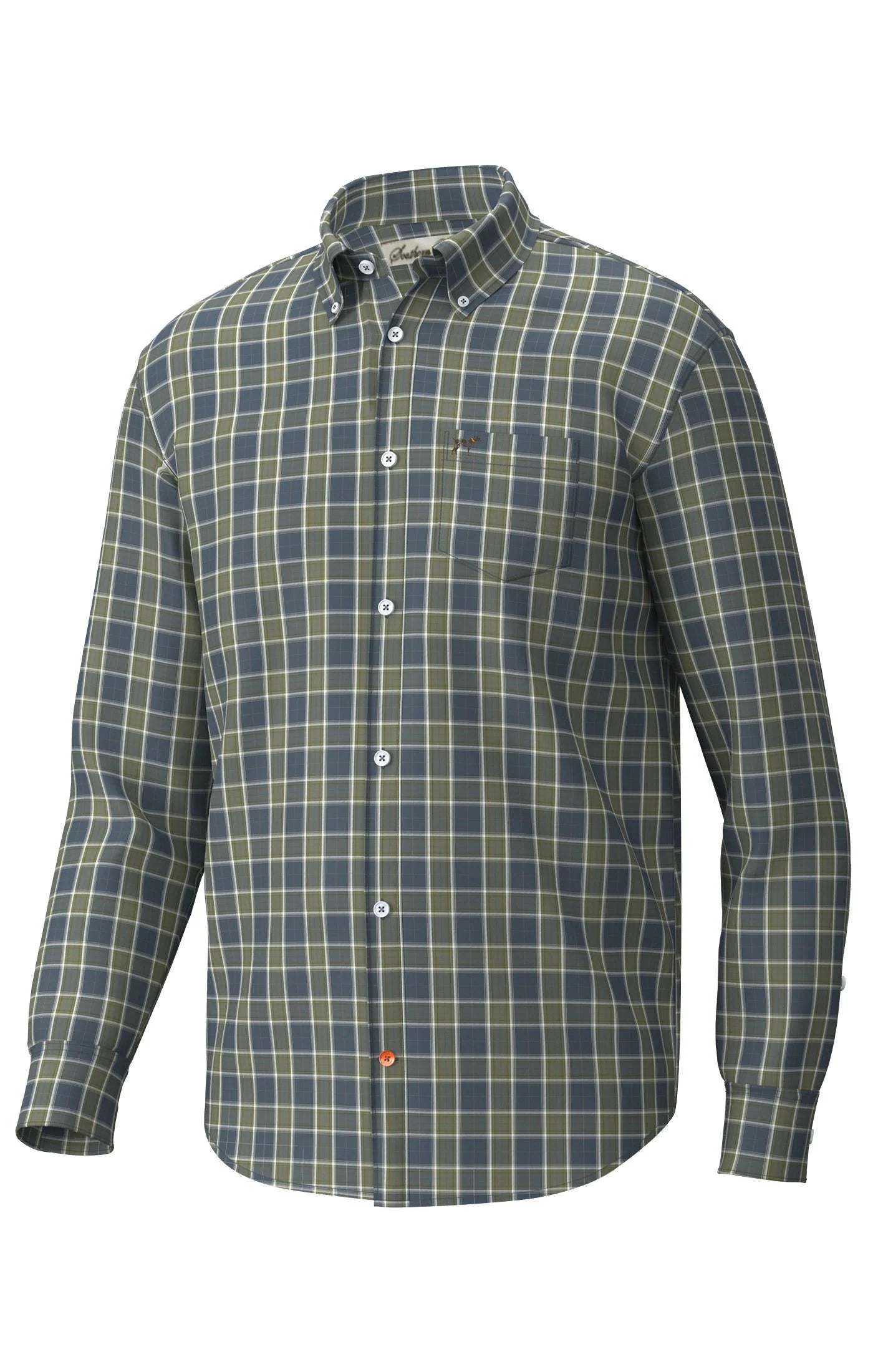 Southern Point | Hadley Stretch Button Down in Edison Plaid