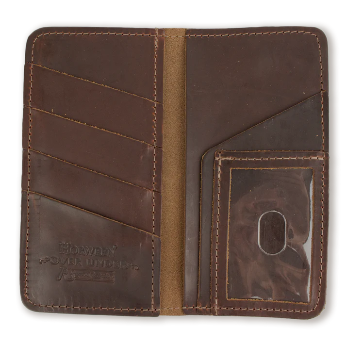 Over Under I Horween Checkbook Wallet