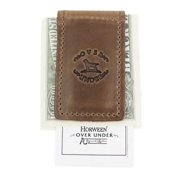 Over Under I Horween Money Clip