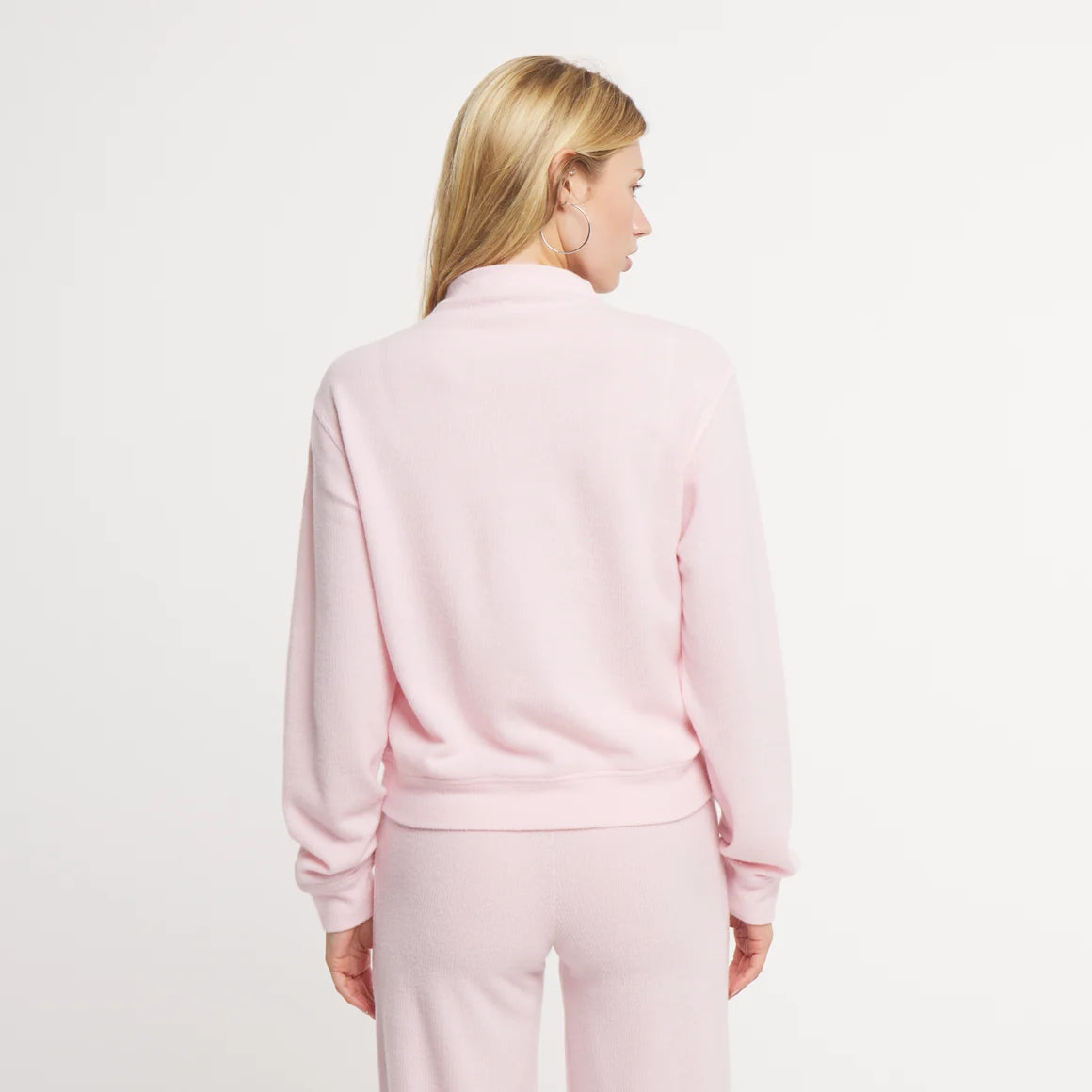 Southern Marsh | Jaime Mock Neck Lounge Top in Camellia
