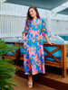 Mary Square Cameron Dress in Island Dreams Blue