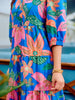 Mary Square Cameron Dress in Island Dreams Blue