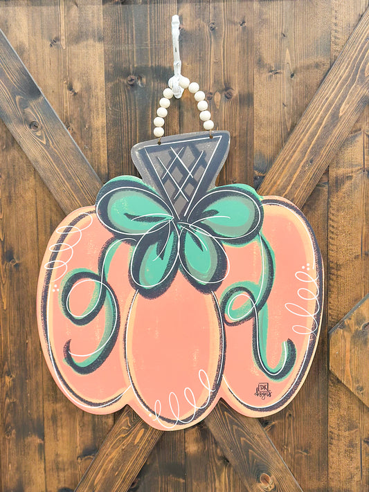 Pumpkin Circle Door Hanger