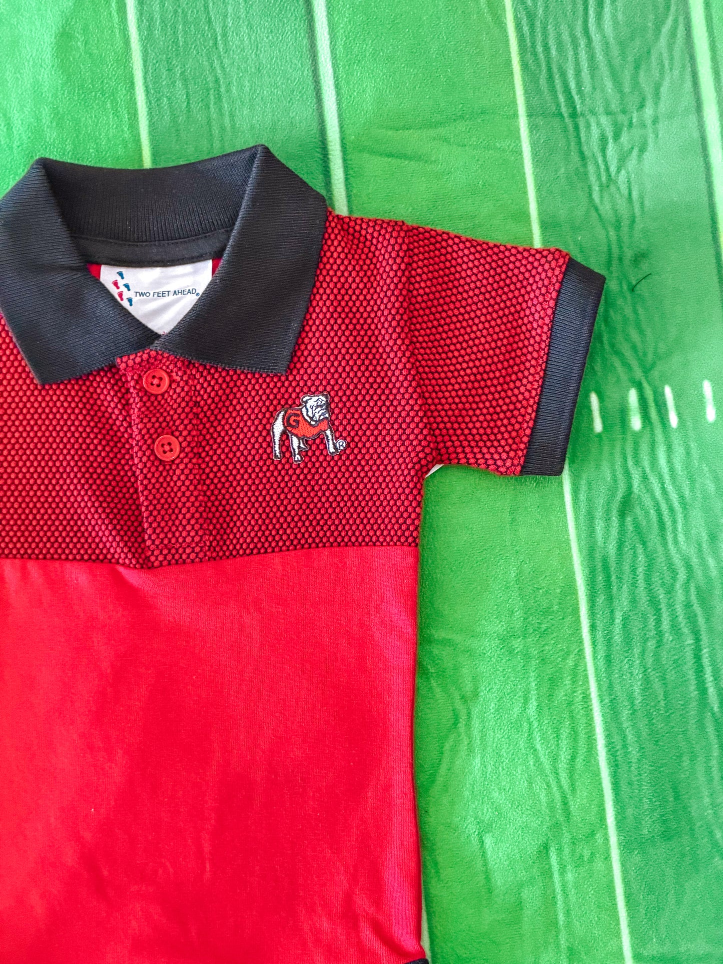 Georgia Bulldog Honeycomb Polo Creeper