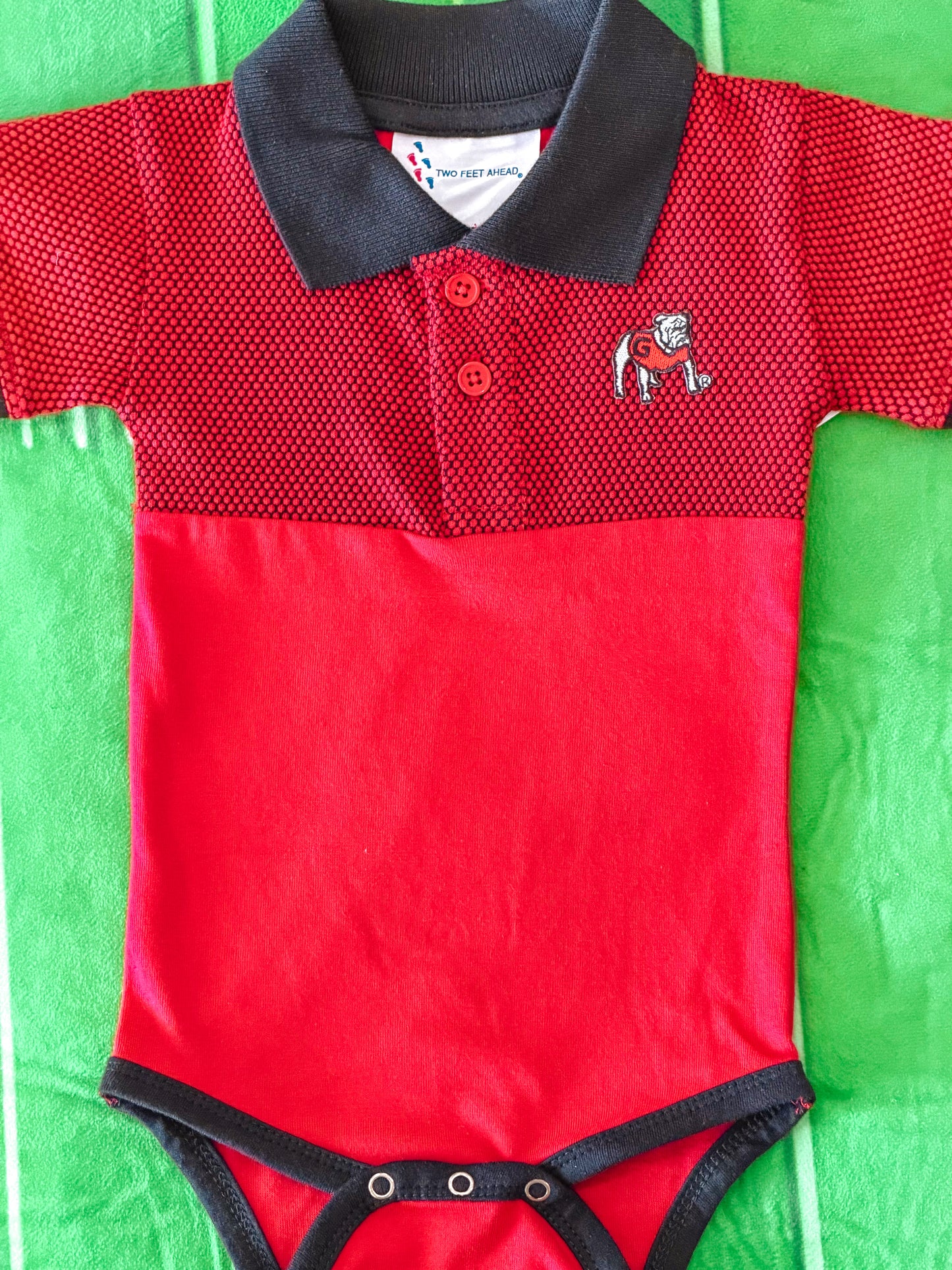 Georgia Bulldog Honeycomb Polo Creeper