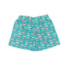 Saltwater Boys | Saint Simons Swim Trunks in Aqua Fish