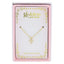 Kids 18K Gold Plated Pave Mini Crystal Cross Necklace