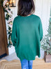 Mudpie Astrid Ribbed Sweater in Green