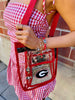 Georgia Bulldogs Heart Cluster Bag Charm