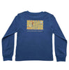 SBC Christmas Postcard Boys Graphic Tee LS Blue