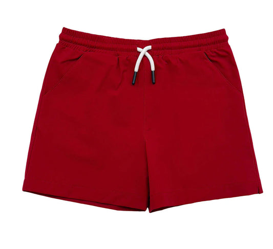 Saltwater Boys | Topsail Performance Shorts in Red
