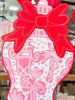 Red + Pink Ginger Jar Door Hanger