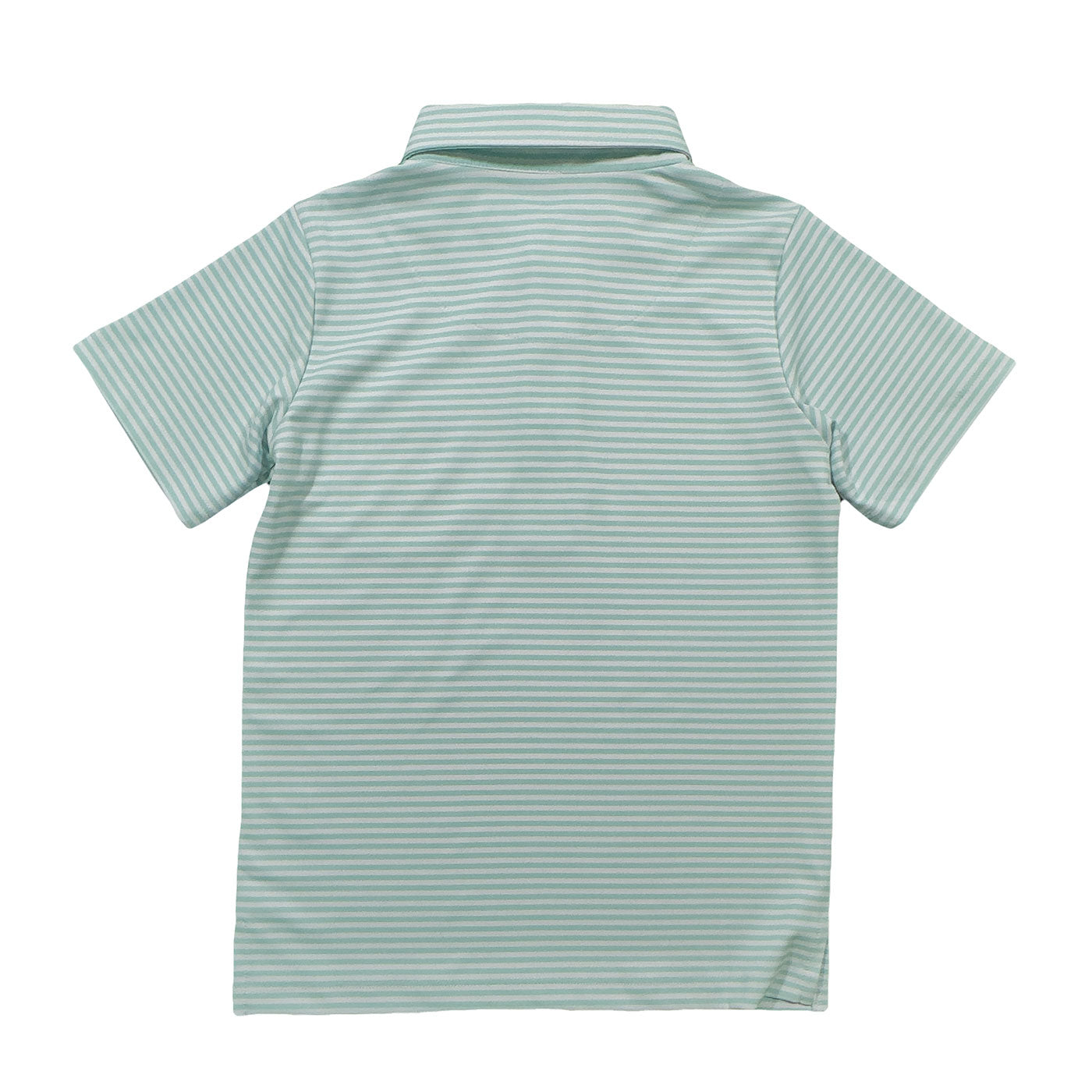 Saltwater Boys Inshore SS Performance Polo in Ocean Wave Stripe