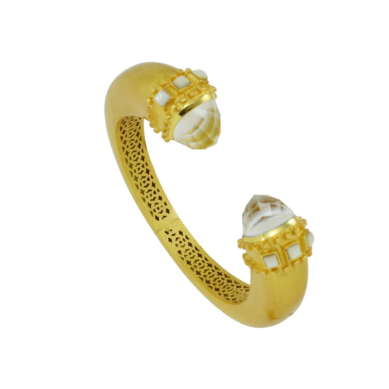 Betty Carré | Constanza Hinge Bracelet with Mother of Pearl Stones