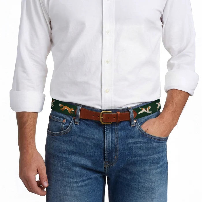 Smathers & Branson | Fox Chase Belt in Deep Hunter