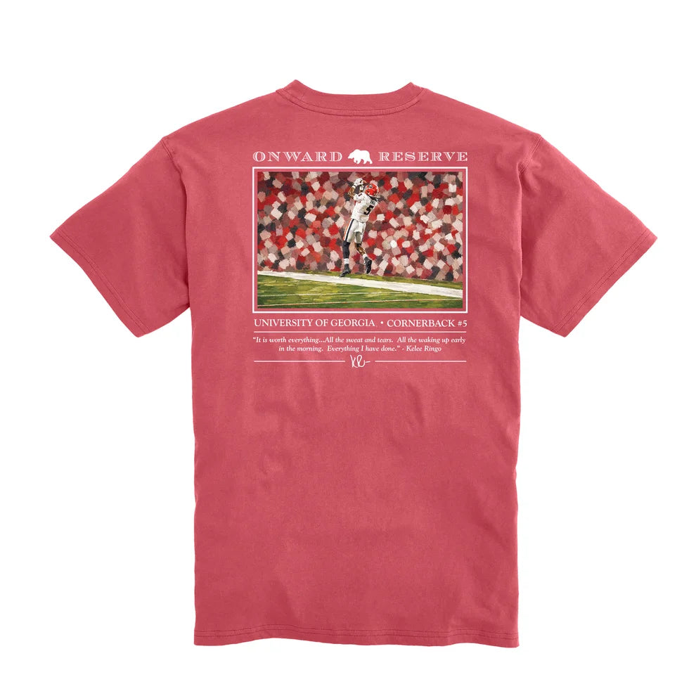 Onward Reserve | UGA Kelee Ringo Tee in Washed Red