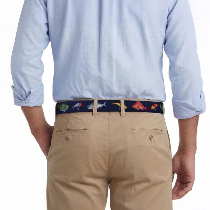 Smathers & Branson | Fish & Tackle Belt in Dark Navy