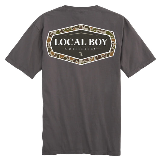 Local Boy | Vintage Emblem T-Shirt in Gray