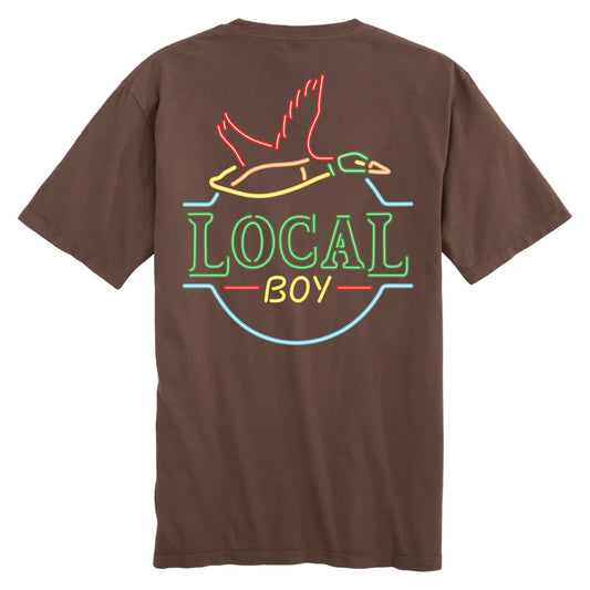 Local Boy | Neon Duck Latte T-Shirt in Espresso