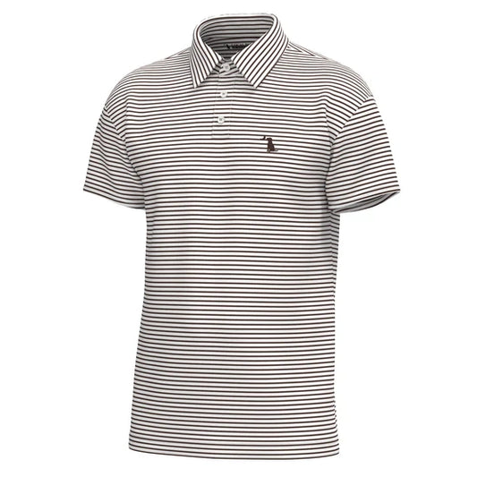 Local Boy | Edisto Polo in Espresso/White