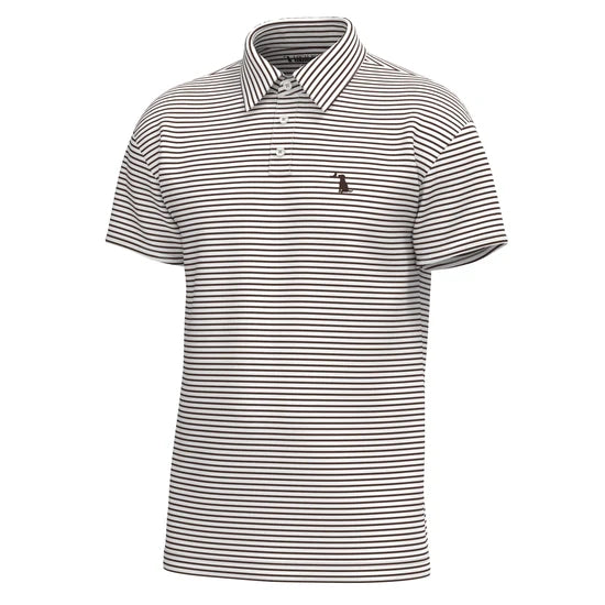Local Boy | Edisto Polo in Espresso/White